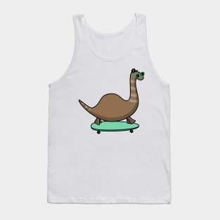 Skateboard dinosaur Tank Top